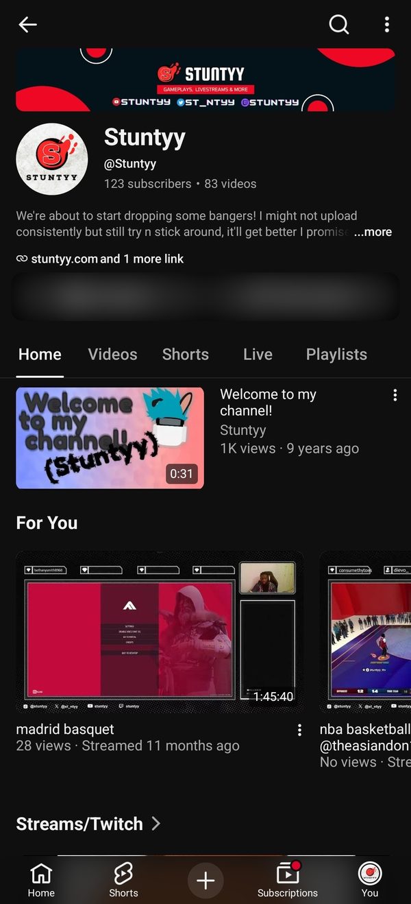 stuntyy's YouTube profile